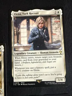 MTG Final Fantasy VII White Rare 3 Card Lot Elena Cid Heidegger FIC NM - Image 4