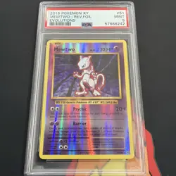 2016 Pokemon Xy Evolutions #51 Mewtwo-Rev.Foil Evolutions PSA 9 - Image 1