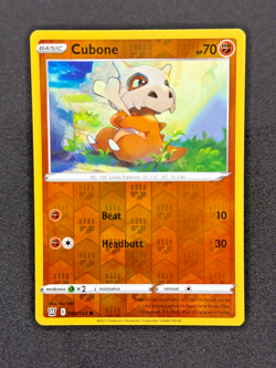 Cubone 069/163 Reverse Holo - SwSh05: Brilliant Stars Pokemon TCG - NM - Image 1