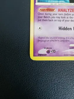 Pokemon Card Unown A 65/130 Diamond & Pearl Base Set Uncommon - Image 4