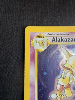 Alakazam 1/102 Pokemon TCG Base Set Holo Foil Rare Card MP - Italian - Image 3