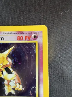 Alakazam 1/102 Pokemon TCG Base Set Holo Foil Rare Card MP - Italian - Image 4