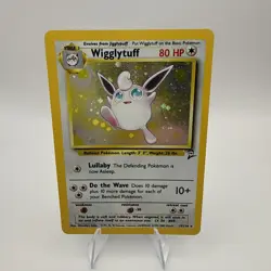 Vintage Pokemon TCG Wigglytuff 19/130 Jungle Holo Rare Card Unlimited LP - Image 1