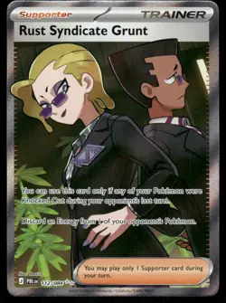 Pokemon Cards Rust Syndicate Grunt 112/084 Holo Pitch Black Ultra Rare NM - Image 1