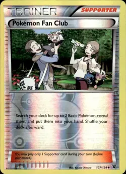 Pokemon Reverse Holo Pokemon Fan Club XY - Fates Collide 107/124 LP - Image 1