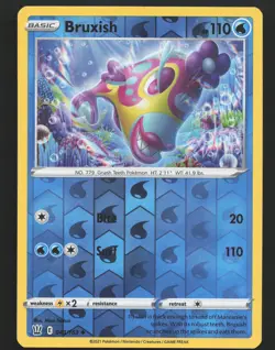 Bruxish 043/163 Reverse Holo Pokemon SWSH05: Battle Styles Near Mint or Better - Image 1