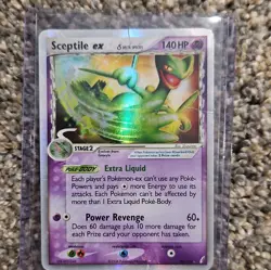 Pokemon TCG Sceptile ex 96/100 Crystal Guardians Delta Species Holo HP/creased - Image 1