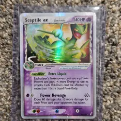 Pokemon TCG Sceptile ex 96/100 Crystal Guardians Delta Species Holo HP/creased - Image 2