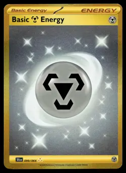 Basic Metal Energy 099/064 Shrouded Fable Hyper Rare Holo Pokemon Card - Image 1