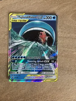 Pokemon TCG Magikarp Wailord GX Tag Team SM166 - Image 1