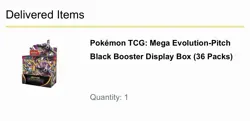 Pokemon TCG: Mega Evolution Pitch Black - Booster Display (36 Packs) - *In Hand* - Image 2