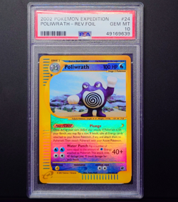 2002 Pokemon PSA 10 Expedition #24 Poliwrath Reverse Holo Rarest Number Low Pop - Image 1