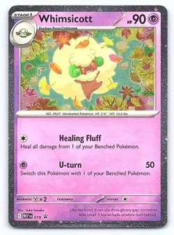 Whimsicott (Cosmos Holo) 019 Holo Promo ME: Mega Evolution Promo Pokemon NM - Image 1