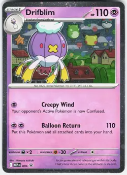 Drifblim 006 Holo Promo ME: Mega Evolution Promo Pokemon Holo Near Mint - Image 1