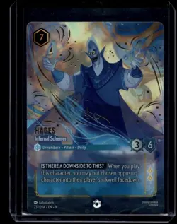 Disney Lorcana TCG Fabled Hades Infernal Schemer 237/204 Enchanted - Image 1