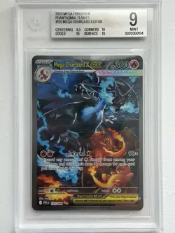 Mega Charizard X ex 125/094 Phantasmal Flames SIR Holo BGS 9 Mint - Image 1