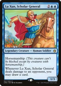 Lu Xun, Scholar General - Medium Play MTG Commander Anthology - Image 1