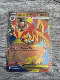 Mega Emboar EX 031/217 Double Rare ME: Ascended Heroes Pokemon Card - Image 1