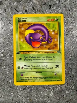 Pokemon TCG Cards 1st Edition Ekans 46/62 Fossil - Image 1