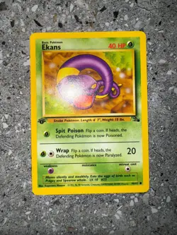 Pokemon TCG Cards 1st Edition Ekans 46/62 Fossil - Image 3