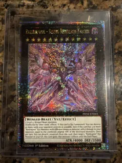 Raidraptor Rising Rebellion Falcon Lightly Played PHNI-EN045 Quarter Century - Image 3
