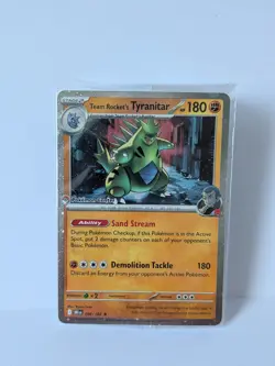 Team Rocket's Tyranitar (Pokemon Center Exclusive) 096/182 Miscellaneous Cards & - Image 1