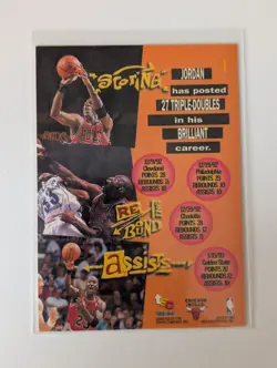 Michael Jordan #1 1993 Stadium Club NBA Basketball Trading Card Chicago Bulls - Image 2