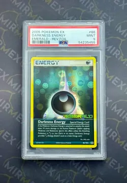 Pokemon PSA 9 Darkness Energy Reverse Foil #86 Ex Emerald 2005 English - Image 2