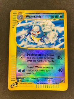 Wartortle 92/165 - Reverse Holo - Expedition Base Set Pokemon TCG Card - Image 1