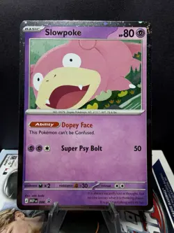 Pokemon TCG Slowpoke Promo MEP 086 Pitch Black Checklane NM Black Star Cosmos - Image 1