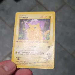 Pokemon TCG Pikachu 58/102 Base Set Shadowless First Edition HP English - Image 3