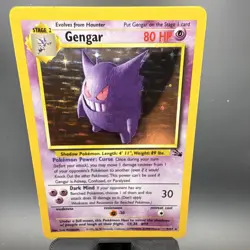 Pokemon TCG Gengar Fossil Holo Rare Unlimited - Image 4
