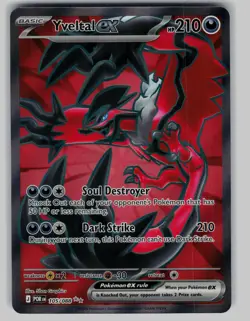 Yveltal ex 105/088 Ultra Rare Perfect Order Pokemon Holo Near Mint - Image 1