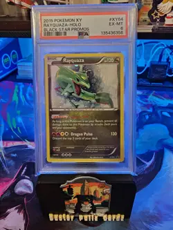 2015 POKEMON XY BLACK STAR PROMO RAYQUAZA-HOLO #XY64 EX-MT PSA 6 SWIRL 🌀 - Image 1