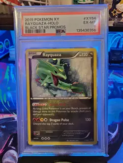 2015 POKEMON XY BLACK STAR PROMO RAYQUAZA-HOLO #XY64 EX-MT PSA 6 SWIRL 🌀 - Image 2