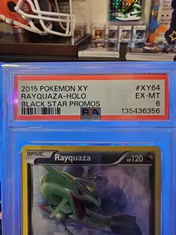 2015 POKEMON XY BLACK STAR PROMO RAYQUAZA-HOLO #XY64 EX-MT PSA 6 SWIRL 🌀 - Image 3