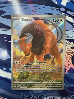 Tauros 096/086 - Pokemon ME:04 Chaos Rising Illustration Rare NM English - Image 1