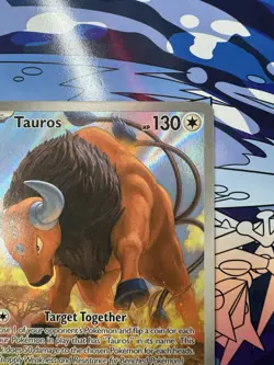 Tauros 096/086 - Pokemon ME:04 Chaos Rising Illustration Rare NM English - Image 4