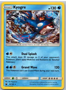Kyogre 46/168 Holo Rare Celestial Storm Pokemon Reverse Holo - Image 1