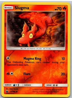 Slugma 23/168 Common Celestial Storm Pokemon Reverse Holo - Image 1
