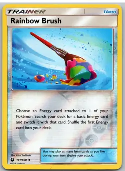 Rainbow Brush 141/168 Uncommon Celestial Storm Pokemon Reverse Holo - Image 1