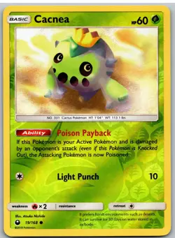 Cacnea 19/168 Common Celestial Storm Pokemon Reverse Holo - Image 1