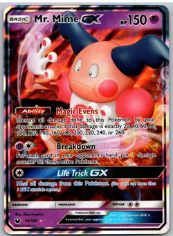 Mr. Mime GX 56/168 Holo GX Rare Celestial Storm Pokemon - Image 1