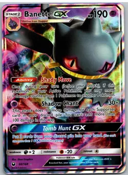 Banette GX 66/168 Holo GX Rare Celestial Storm Pokemon - Image 1