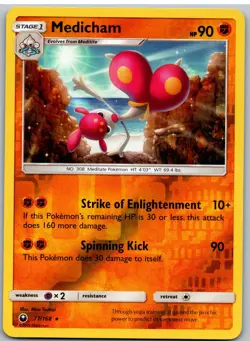 Medicham 77/168 Rare Celestial Storm Pokemon Reverse Holo - Image 1