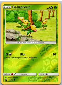 Bellsprout 1/168 Common Celestial Storm Pokemon Reverse Holo - Image 1