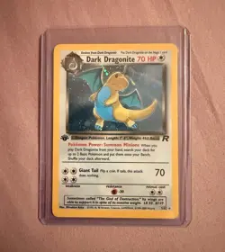 Nintendo Dark Dragonite Team Rocket 1st Edition Holo Rare 5/82 English 2000 - Image 1