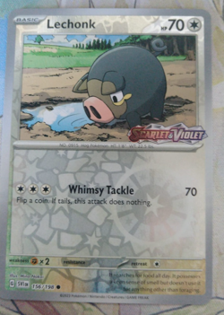 Lechonk - 156/198 - Scarlet & Violet BEST BUY Stamped Promo - Pokemon - Image 1
