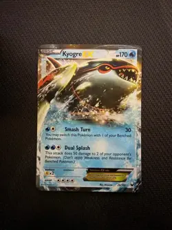 Kyogre EX 26/108 Holo EX Rare Dark Explorers Pokemon Near Mint - Image 1