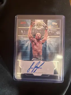 Topps Ufc Knockout 2026 Joe Pyfer Octagon Warriors Auto /299 Card - Image 1